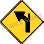Left Curve With Side Road Style B