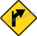 Right Curve With Side Road Style B