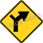 Right Curve With Side Road