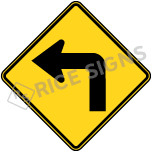 Turn Left Sign