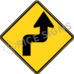 Reverse Turn Right Signs