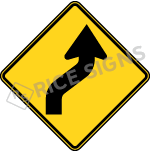 Reverse Curve Right Sign
