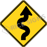 Winding Road Right Signs