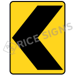A picture and link to Chevron Alignment Signs