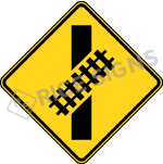 Railroad Crossing Angle Signs