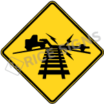 Low Ground Clearance Railroad Crossing Signs