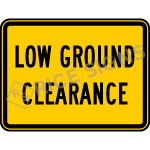 Low Ground Clearance Sign