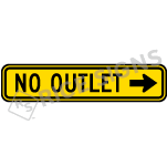 No Outlet With Arrow