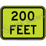 200 Feet Signs