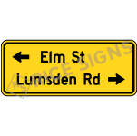 Two-line Advance Street Name