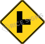 Side Road Right Sign