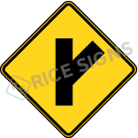 Side Road Right Angle Signs