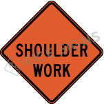 Shoulder Work Sign