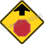 Stop Ahead Symbol Sign