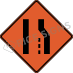 Right Lane Ends Symbol