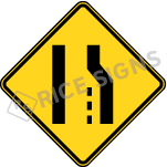 Right Lane Ends Symbol