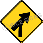 Entering Roadway Merge Signs
