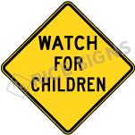 Watch For Children Sign