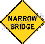 Narrow Bridge Sign