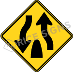 Divided Highway Ends Signs