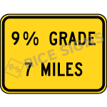 Custom Grade Custom Miles Signs