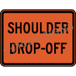 Shoulder Drop-off Sign