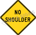 No Shoulder Sign