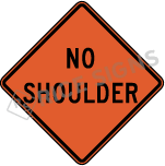 No Shoulder Sign