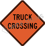 Truck Crossing Sign