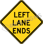 Left Lane Ends