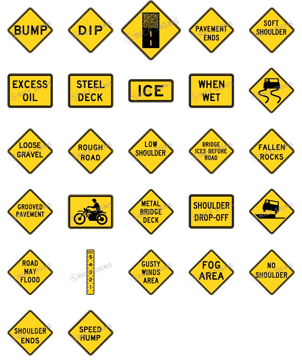 MUTCD Road Condition Signs