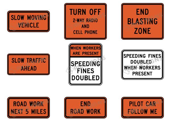 MUTCD Road Condition Signs